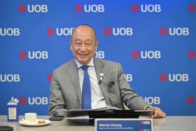 กลุ่มธนาคารยูโอบี รายงานผลกำไรครึ่งปีเพิ่ม 3% แตะ 4.0 พันล้านเหรียญสิงคโปร์